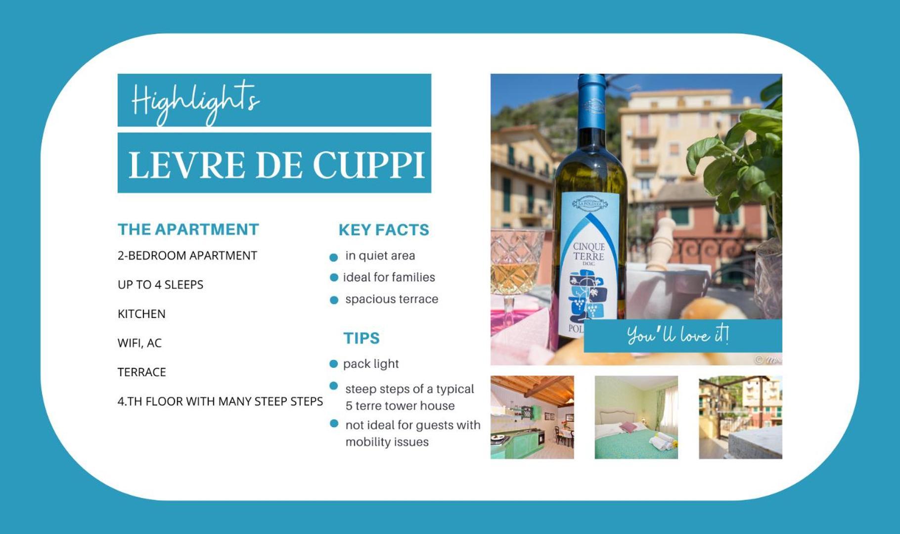 Levre De Cuppi Apartment Monterosso al Mare Exterior foto